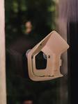 cosy window feeder 23cm mushroom beige